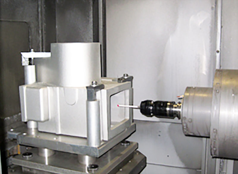 Renishaw probe on the Mori Seiki NH5000 High Precision Horizontal Machining Center